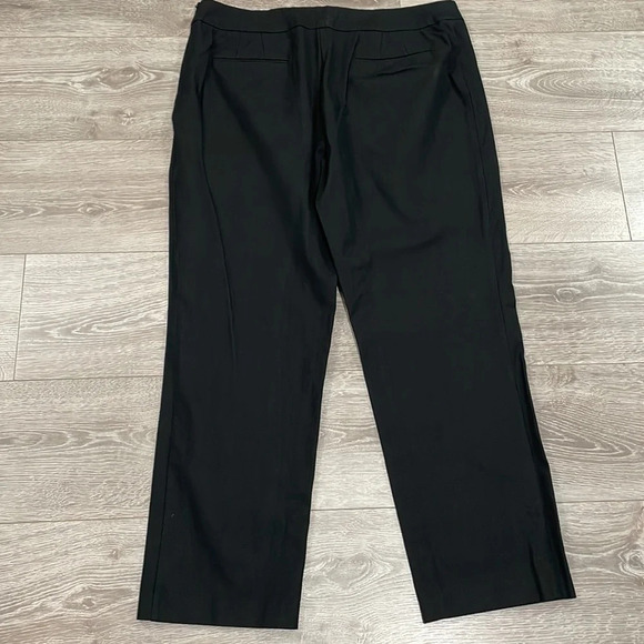 Chico’s Flat Front Black Stretch Trouser Pants US XL/16 Chico’s 3 - Picture 13 of 14